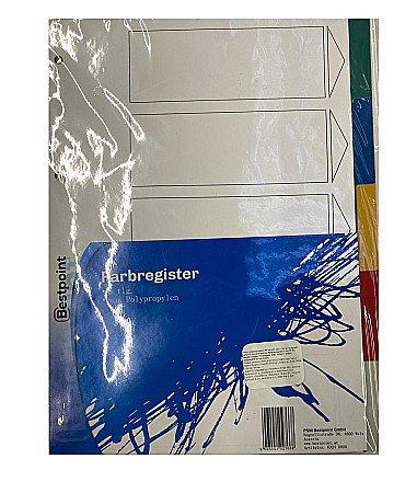Separatoare index si separatoare biblioraft - EU SEPARATOR INDEX PLASTIC A4 5 CULORI 28330