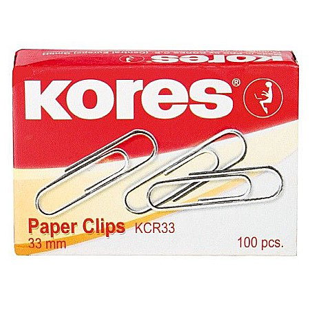 Agrafe Hartie - LEC AGRAFE HARTIE KORES 33MM 100/SET KO43011