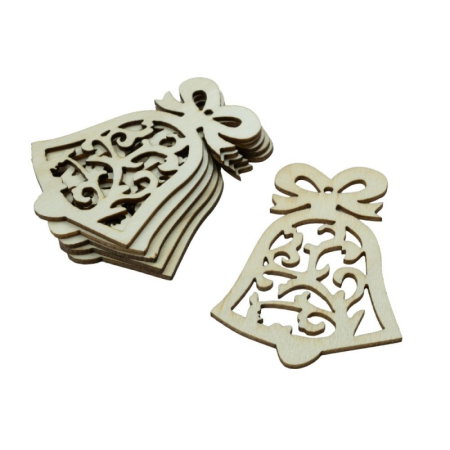 ACCESORII CREATIE LEMN CLOPOTEL CU FUNDITA A2552 [0]