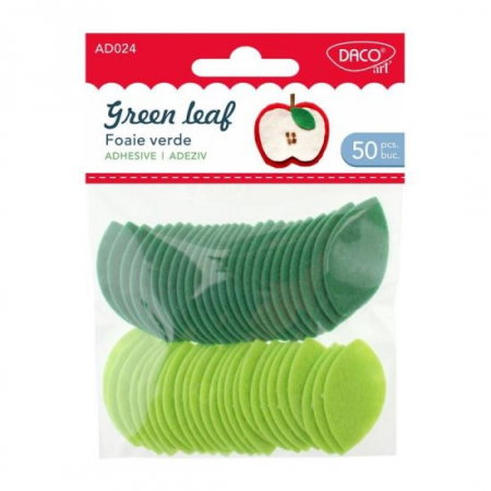 Decoratiuni Fetru - ADA ACCESORII PASLA AD024 FOAIE VERDE 50/SET AUTOADEZIVE