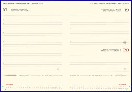 AGENDA DATATA LUX CANOA CU CLAPA BORDO 15*21CM 2026 NGD3914BO [2]