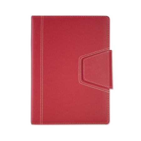 AGENDA DATATA LUX PIELE ILARIA CU CLAPA ROSU  15*21CM 2026 371R [0]