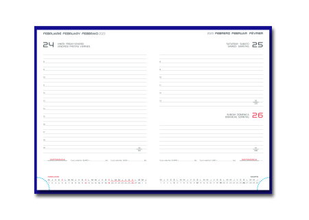 AGENDA DATATA LUX TOKYO MARRONE 15*21CM 2026 CAG2260M [2]