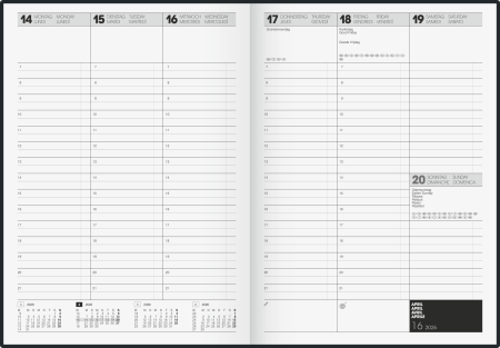 AGENDA DATATA SAPTAMANAL BRUNNEN A4 2026 BALACRON ALBASTRU 78160306 [1]