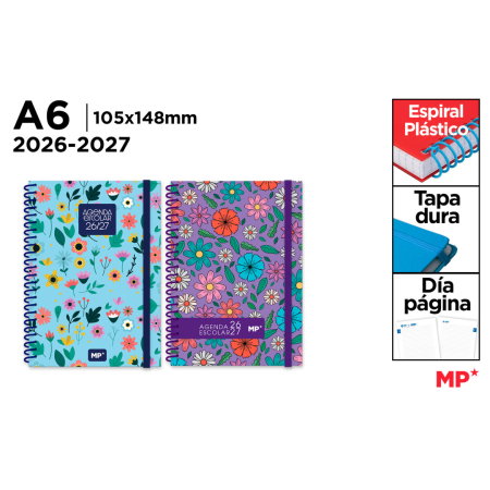 Agende scolare - Agenda Școlară A6 2026/2027 Datată cu Elastic MP AG267-11