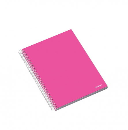Caiete de Calitate - CAIET A5 100F SPIRA 5 SUBIECTE AMBAR SCHOOL PATRATELE 163504
