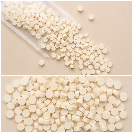 DE SEZON - Granule Ceară Crem 100buc/set pentru Sigilii Elegante - ipb.ro