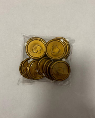 SET SIGILII NUNTA BRONZ CU INIMA 25/SET [2]