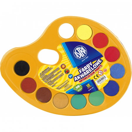 RECHIZITE SCOLARE IPB - AS ACUARELE ASTRA 12 CULORI/SET, 30MM, PALETA PICTURA 83216903