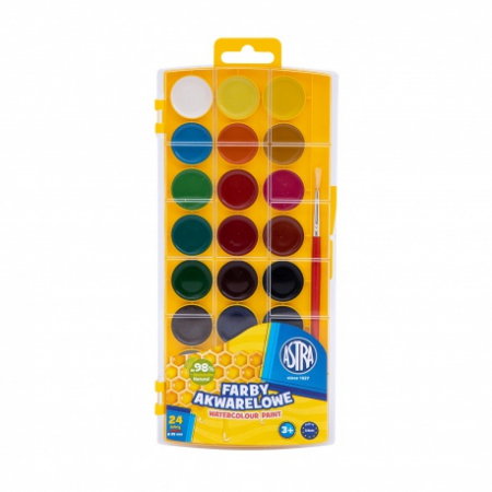 Acuarele - AS ACUARELE ASTRA 24 CULORI/SET + PENSULA 302023001