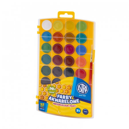 Acuarele - AS ACUARELE ASTRA 32 CULORI/SET + PENSULA 302023002