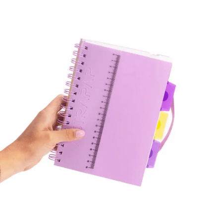 CAIET B5 PP SPIRA 200F CU ELASTIC, RIGLA SI 4 SEPARATOARE, PASTEL PATRATELE 107023005 [1]
