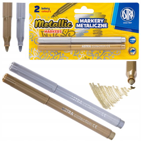 MARKER METALIC 2/SET, AURIU-ARGINTIU, 1-2MM 207023002 [8]