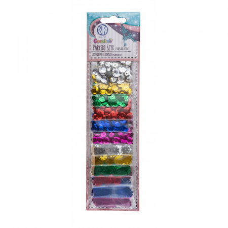 Paiete, Strasuri si Pietricele - AS PAIETE DECOR 6 CULORI PARIS CHIC 12X2G 335120002