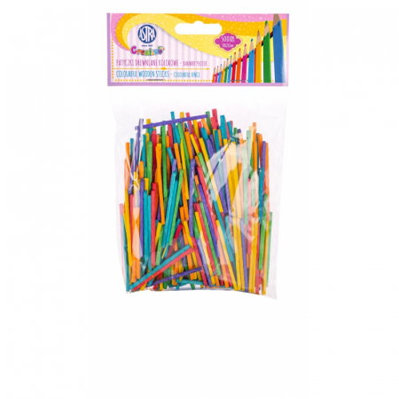 Betisoare, Paletine Lemn - AS PALETINE LEMN COLORATE 50X2X2MM 500/SET 335122004