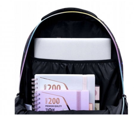 AS RUCSAC SCOLAR 3 COMPARTIMENTE HEAD GOLDEN EFECT RAINBOW KITTY AB300 502025033 [5]