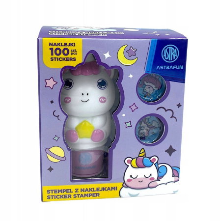 RECHIZITE SCOLARE IPB - AS STAMPILA ASTRAFUN UNICORN CU 100 STICKERE 335025901