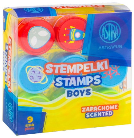 RECHIZITE SCOLARE IPB - AS STAMPILE PARFUMATE 9/SET ASTRAFUN BOYS 334025014