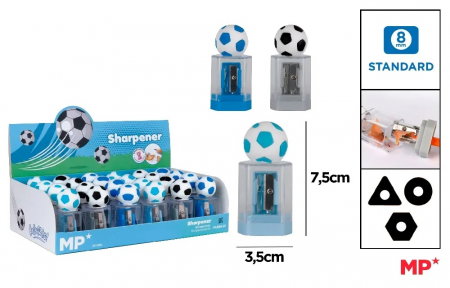 RECHIZITE SCOLARE IPB - ASCUTITOARE IPB CU CONTAINER MINGE FOTBAL PA868-01