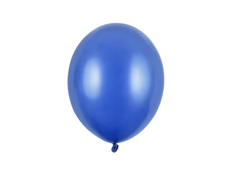 Baloane latex - Set 10 Baloane Strong Balloons Metallic Blue 27cm