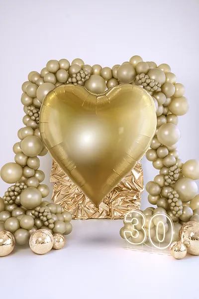 Set 10 Baloane Strong Balloons Metallic Cold Gold 27cm [1]