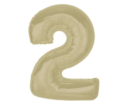 Balon Folie Cifra 2 Matt Latte 92cm GoDan [1]
