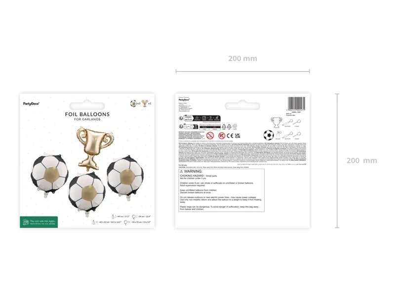 Balon Folie Ghirlandă Trophy with Balls 4buc FB301 [3]