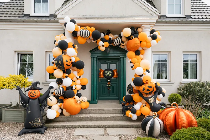 Balon Folie Aluminiu Scary Pumpkins 50 cm Orange-Black FB434 [6]