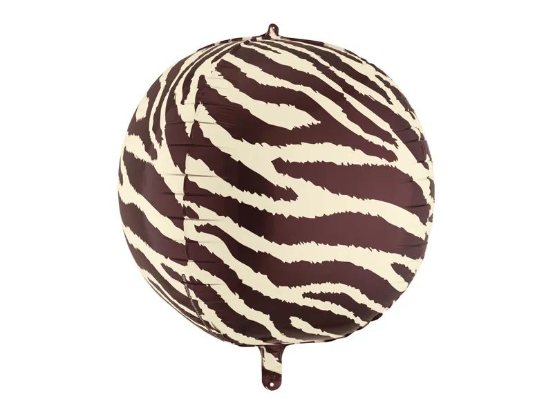 Baloane Folie Aluminiu - Balon Folie Sferă Zebra Stripes 50cm FB407
