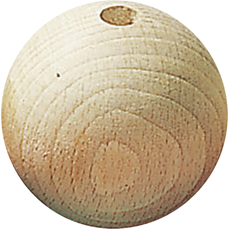 Bile/ Inele Lemn - Bile Lemn Natural Perforate 8mm 80buc Knorrandell