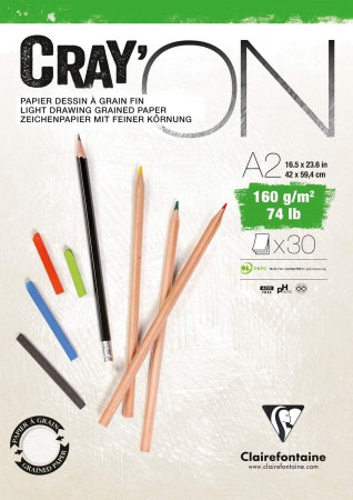 PICTURA SI ARTA - Bloc Desen A3 Cray'On 30F 160gr Clairefontaine 975028C
