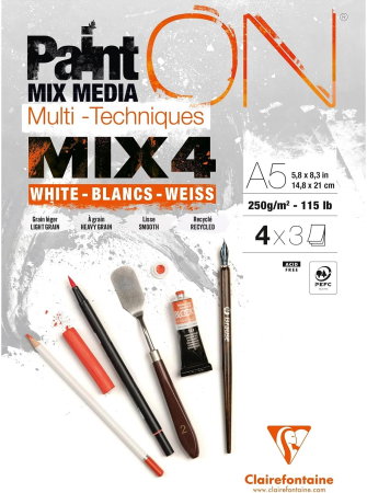 PICTURA SI ARTA - Bloc Desen A5 12F 250gr/m2 Mix Media 4 Texturi 975994C
