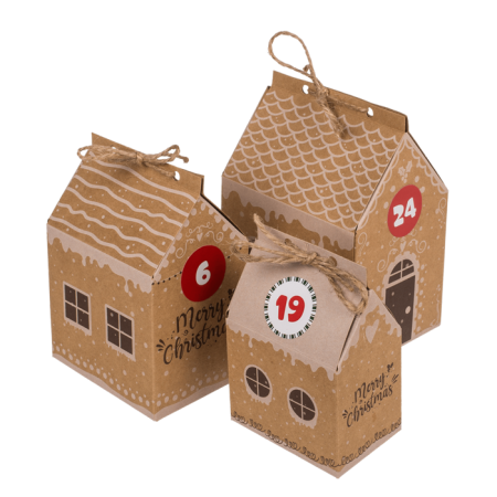 CALENDAR ADVENT CRACIUN DIY 1-24, CU CASUTE CARTON 160088 [6]