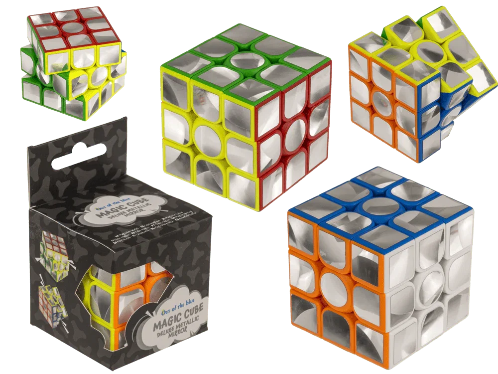 Jocuri Educative si Puzzle-uri - CUB RUBIK MAGIC, 5.5CM, DELUXE METALLIC MIRROR 59/2288