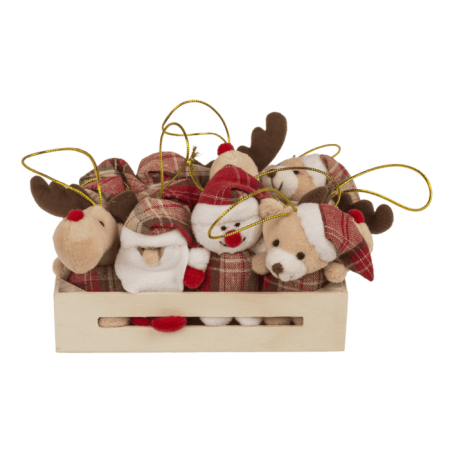 DECORATIUNI SUSPENDATE CRACIUN 8CM PLUSH 99/6701 [12]