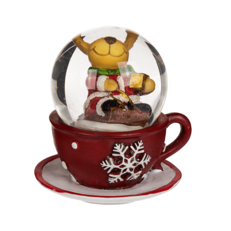 GLOB DECORATIV DIN POLIRASINA 6.5x7CM FIGURINE DE CRACIUN 946101 [2]