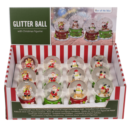 GLOB DECORATIV DIN STICLA 4.5*6.5CM MERRY CHRISTMAS 946070 [6]