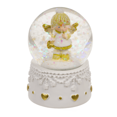 GLOB DECORATIV DIN STICLA 4.5x4.5CM INGERASI DE IARNA 160045 [3]