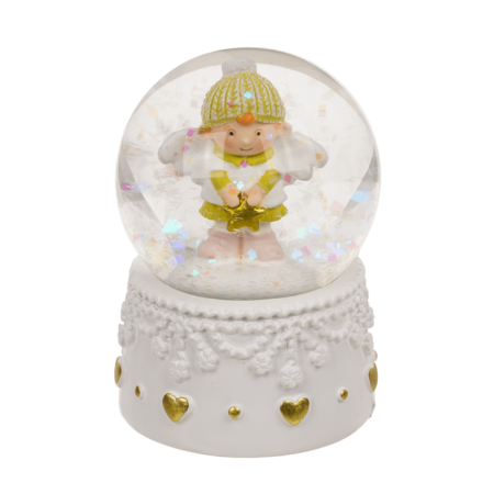 GLOB DECORATIV DIN STICLA 4.5x4.5CM INGERASI DE IARNA 160045 [1]