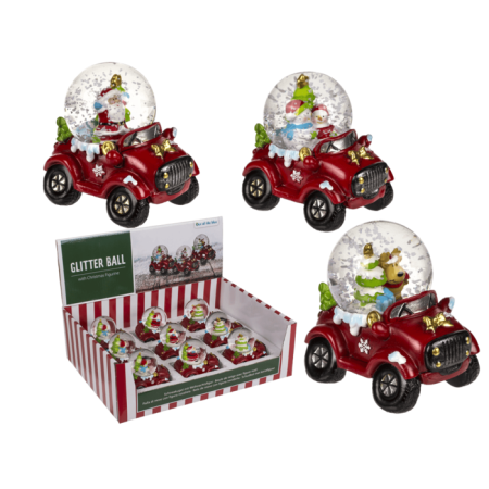 DE SEZON - GLOB DECORATIV DIN STICLA 7.7*6.9CM CRACIUN 950143