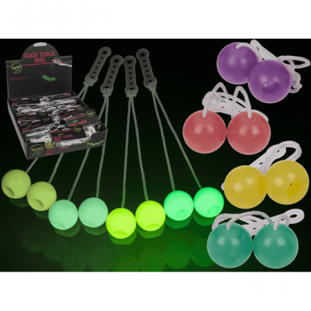 Jucarii Educative - BLU JUCARIE INTERACTIVA CLICK CLACK BALL, DIVERSE CULORI, GLOW IN THE DARK 12/0813