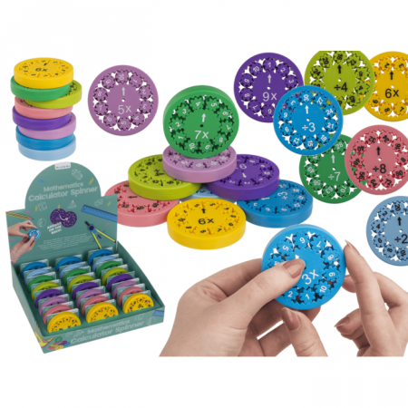 Socotitoare, Betisoare - BLU JUCARIE SPINNER 5.5CM CU TABLA INMULTIRII SI A IMPARTIRII 61/6678