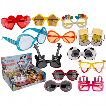 Accesorii costume copii - BLU OCHELARI PLASTIC FUNNY 16*12CM PETRECERE 18/3931