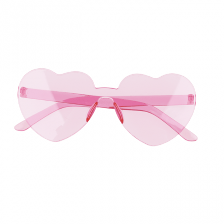 BLU OCHELARI PLASTIC INIMA ROSU/ROZ 16*12CM 18/3925 [2]