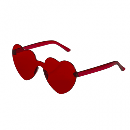 BLU OCHELARI PLASTIC INIMA ROSU/ROZ 16*12CM 18/3925 [4]