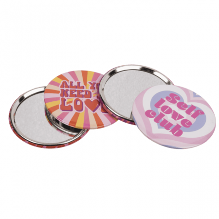 BLU OGLINDA DE BUZUNAR LOVE 7.5*8CM FORMA ROTUNDA 76/3426 [5]