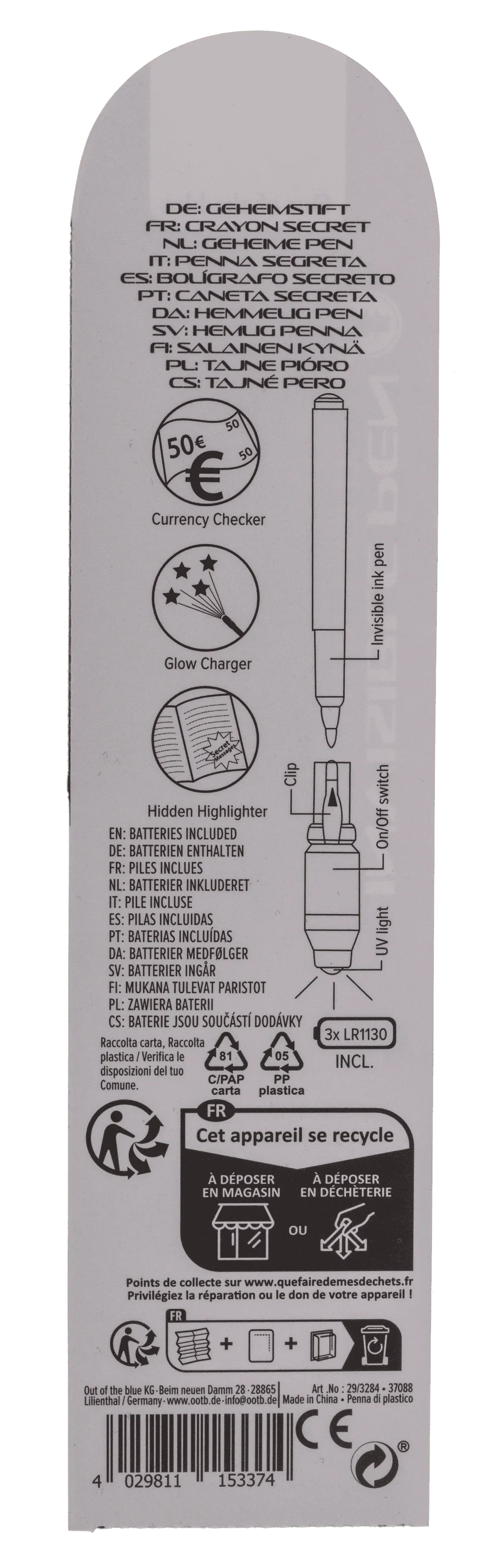 PIX CU GEL INVIZIBIL SI LED UV MESAJ SECRET 29/3284 [6]