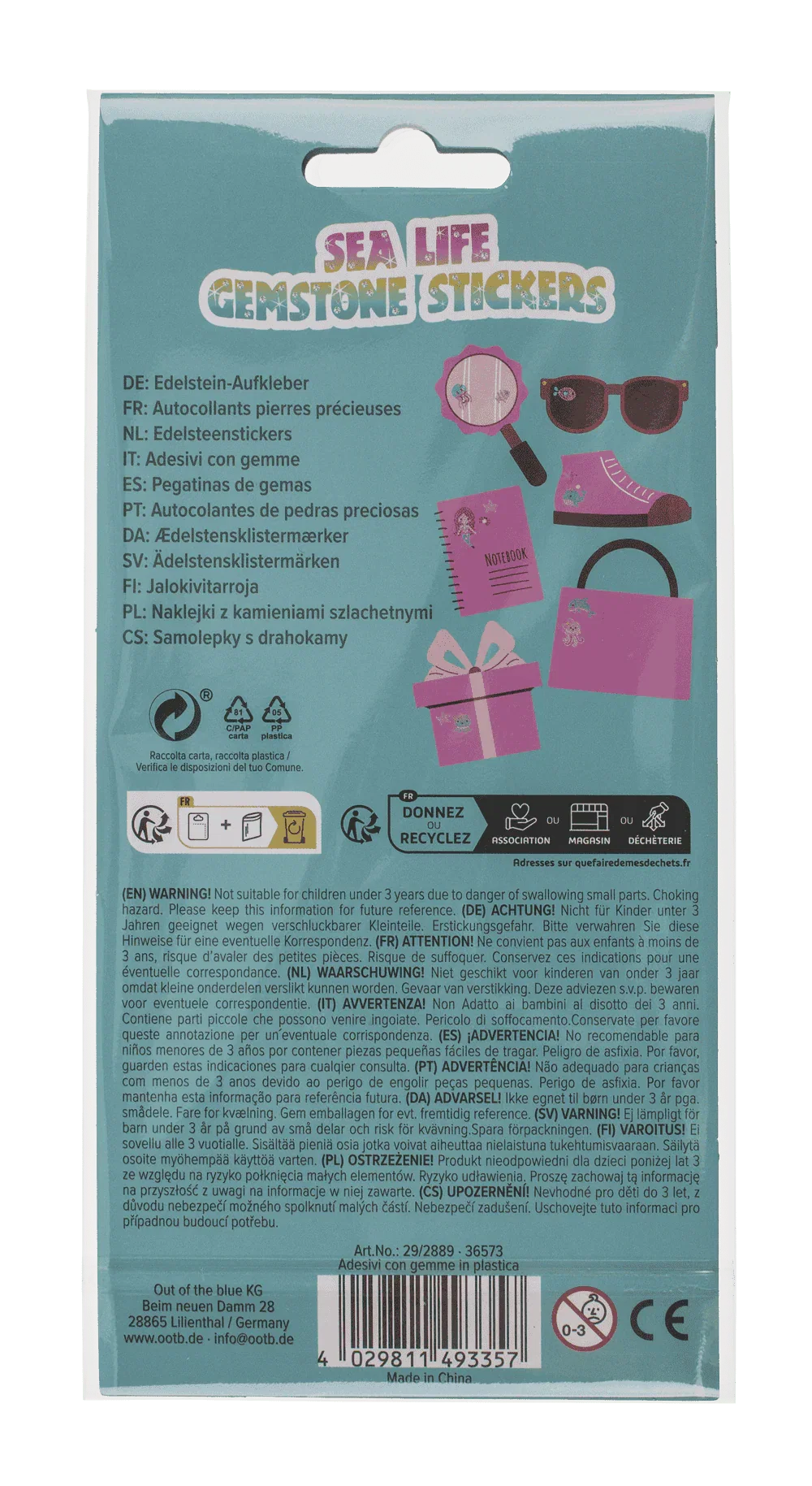 STICKER DECOR, PIETRICELE COLORATE ROTUNDE, ANIMALE MARINE 29/2889 [2]