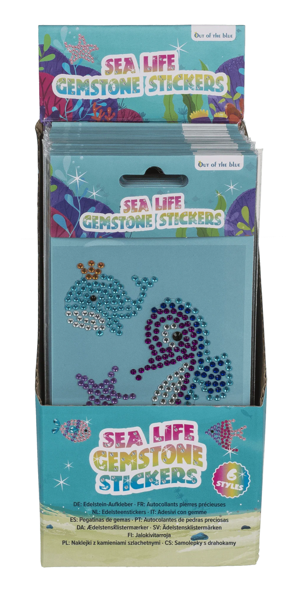 STICKER DECOR, PIETRICELE COLORATE ROTUNDE, ANIMALE MARINE 29/2889 [9]