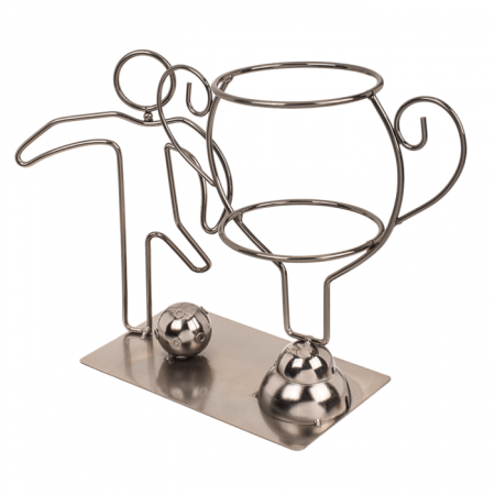 BLU SUPORT METALIC PENTRU STICLE 30x10x20CM FOOTBALL CHAMPION 71/3312 [1]